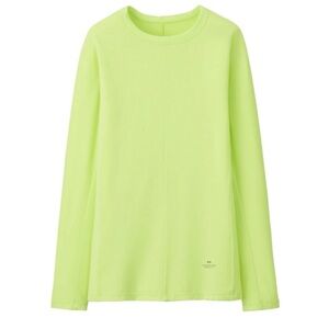 Alexander Wang x UNIQLO HEATTECH Women’s Long Sleeve Top Lime Green Size Medium